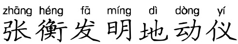 张衡发明地动仪 张衡发明地动仪